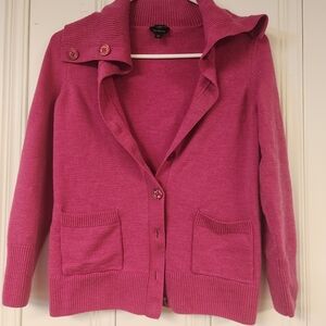 Talbots Sp Fuchsia Cardigan Sweater